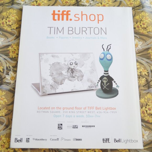Programme guide with Tim Burton interview feature TIFF Bell Lightbox - Picture 2 of 3